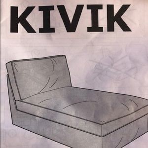 IKEA Kivik chaise cover, Orsta Grey.  Never used!